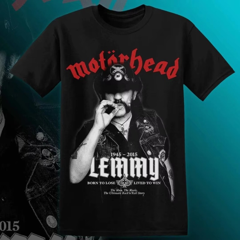 Streetwear Brand Y2K - MOTÖRHEAD LEMMY T-Shirt Erkek Kadın Kısa